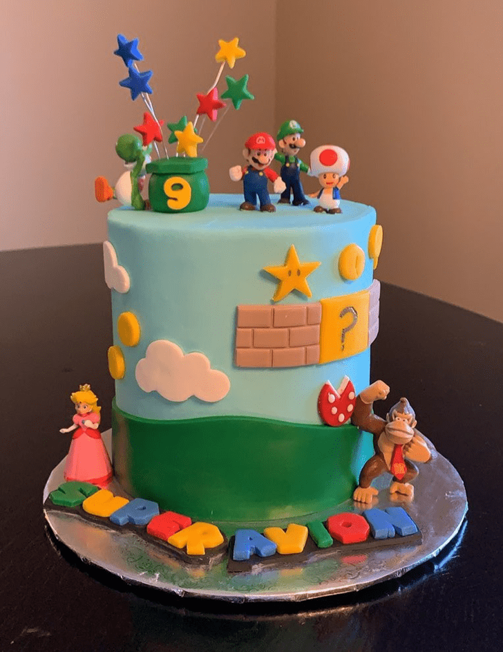 Delightful Mario Cake
