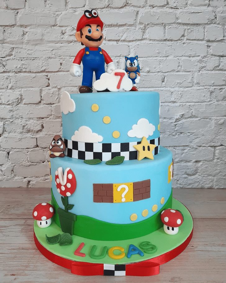 Good Looking Mario Cake