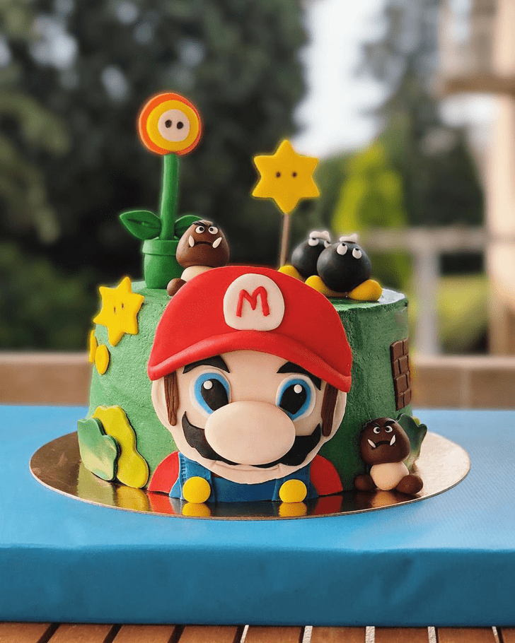 Handsome Mario Cake