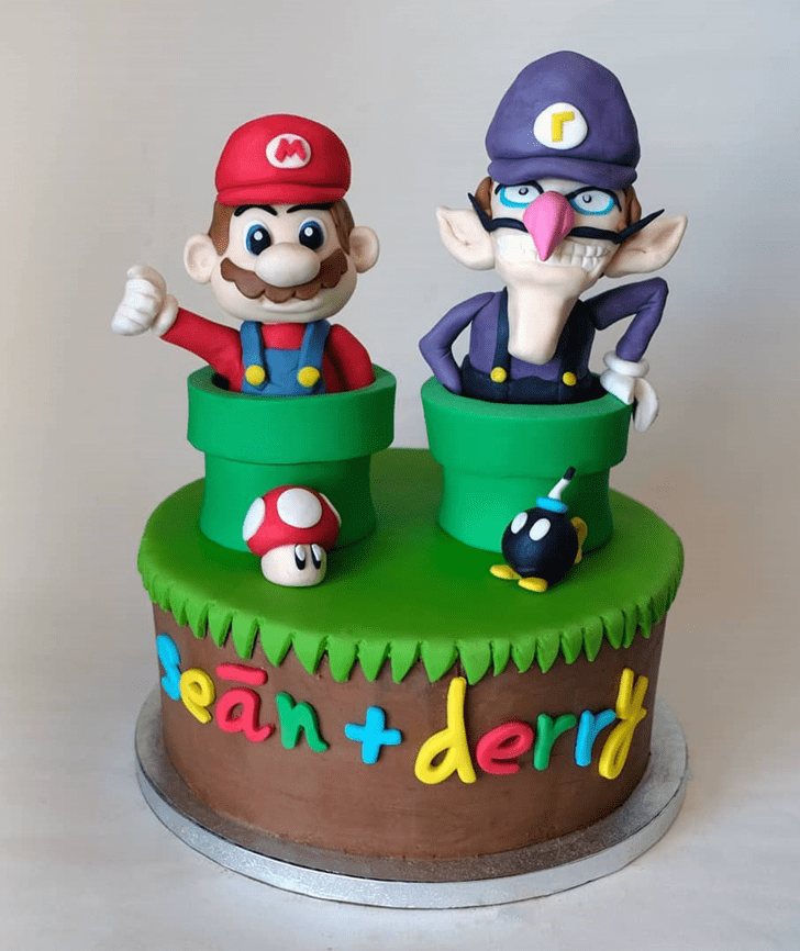 Mesmeric Mario Cake