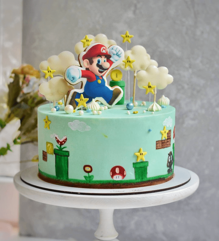 Radiant Mario Cake