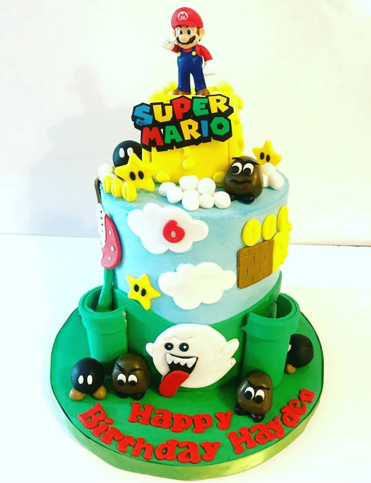 Slightly Mario Cake