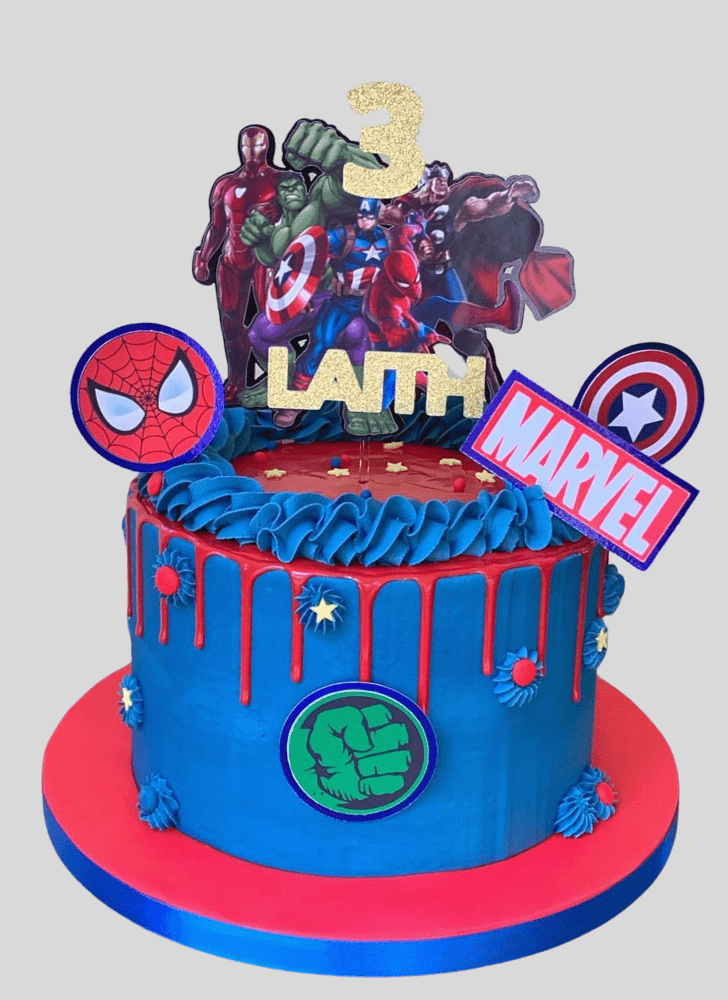 Appealing Marvel Cake