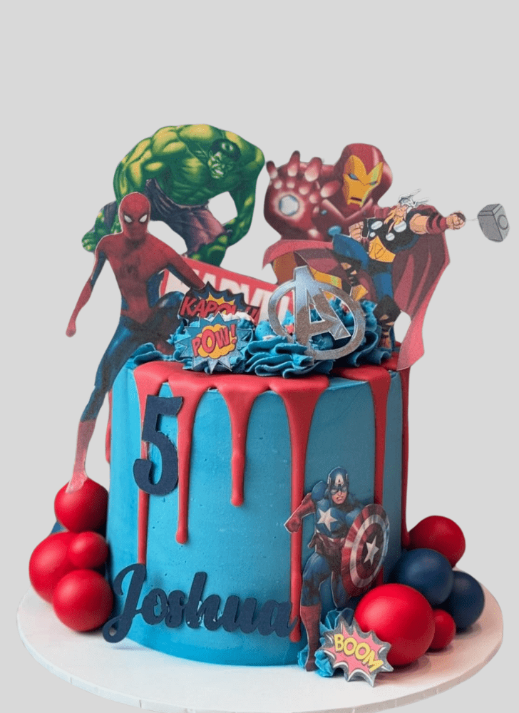 Handsome Marvel Cake