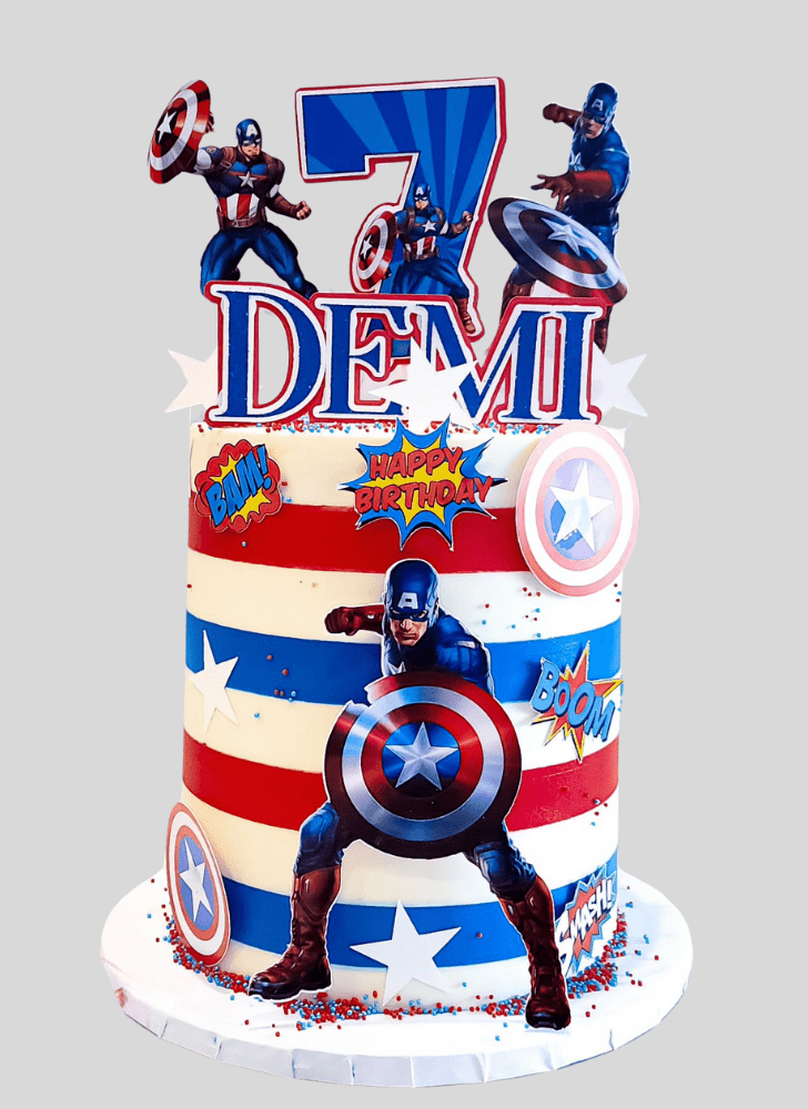 Inviting Marvel Cake