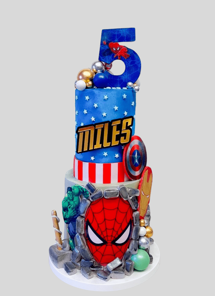 Lovely Marvel Cake Design