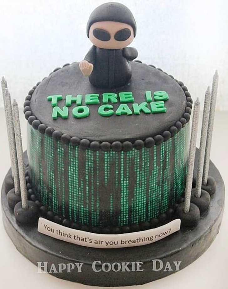 Lovely Matrix Cake Design