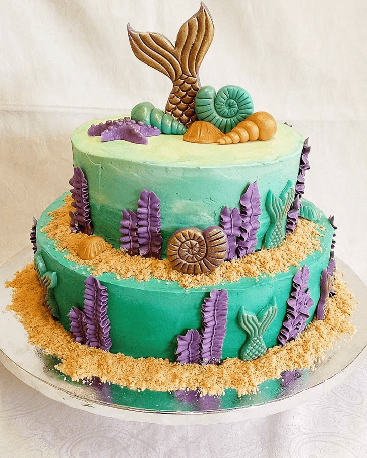Elegant Mermaid Cake