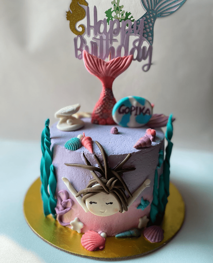 Lovely Mermaid Cake Design