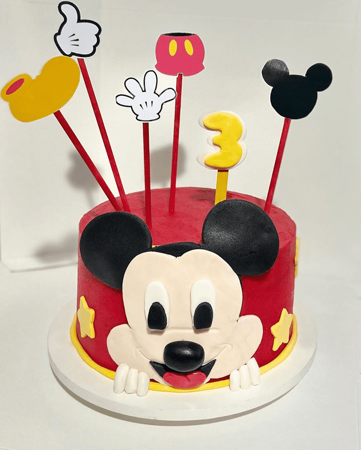 Enticing Micky Mouse Cake