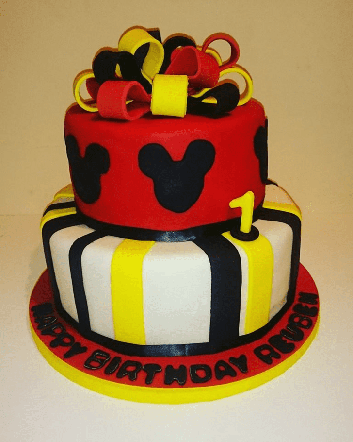 Refined Micky Mouse Cake