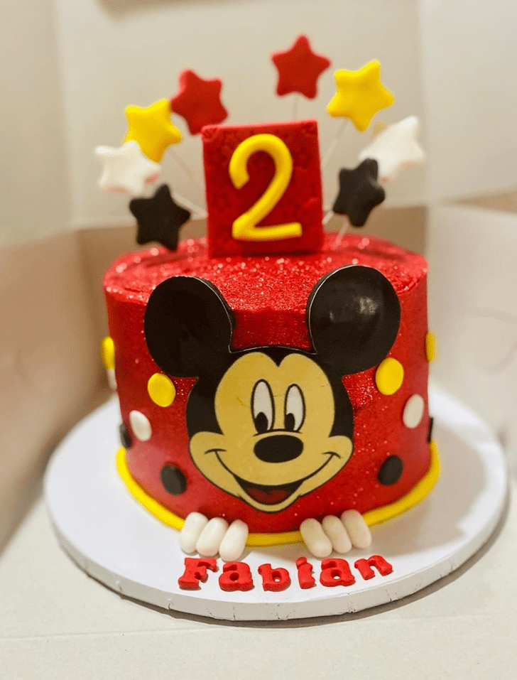 Shapely Micky Mouse Cake
