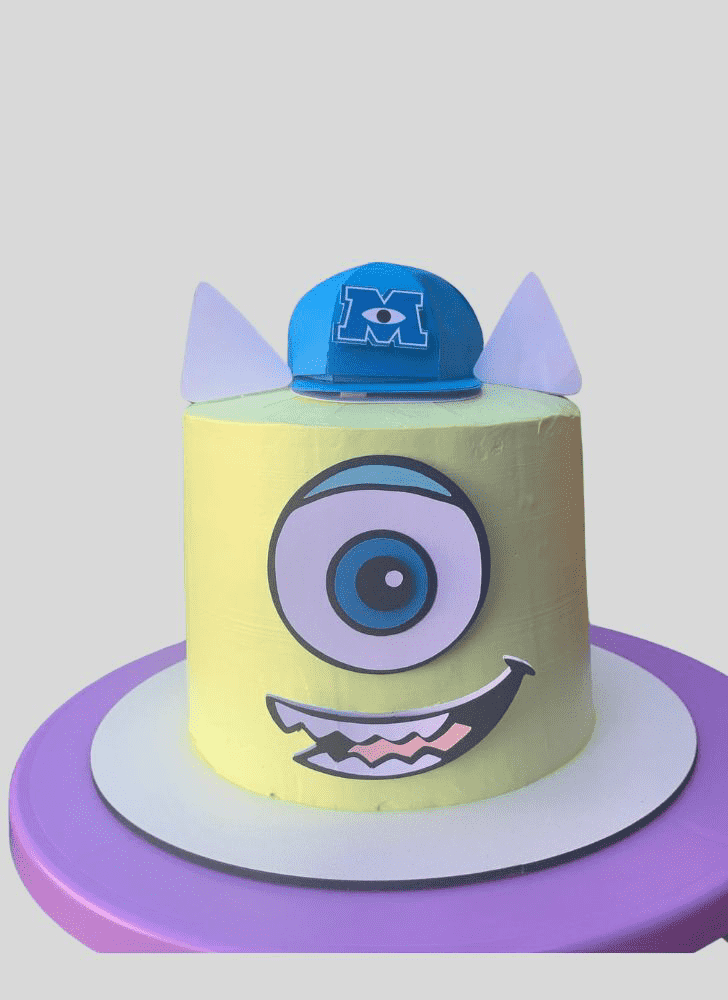 Admirable Mike Wazowski Cake Design