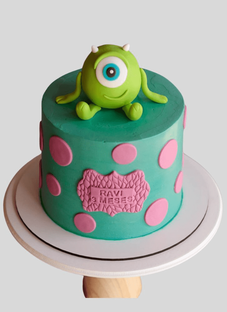 Angelic Mike Wazowski Cake