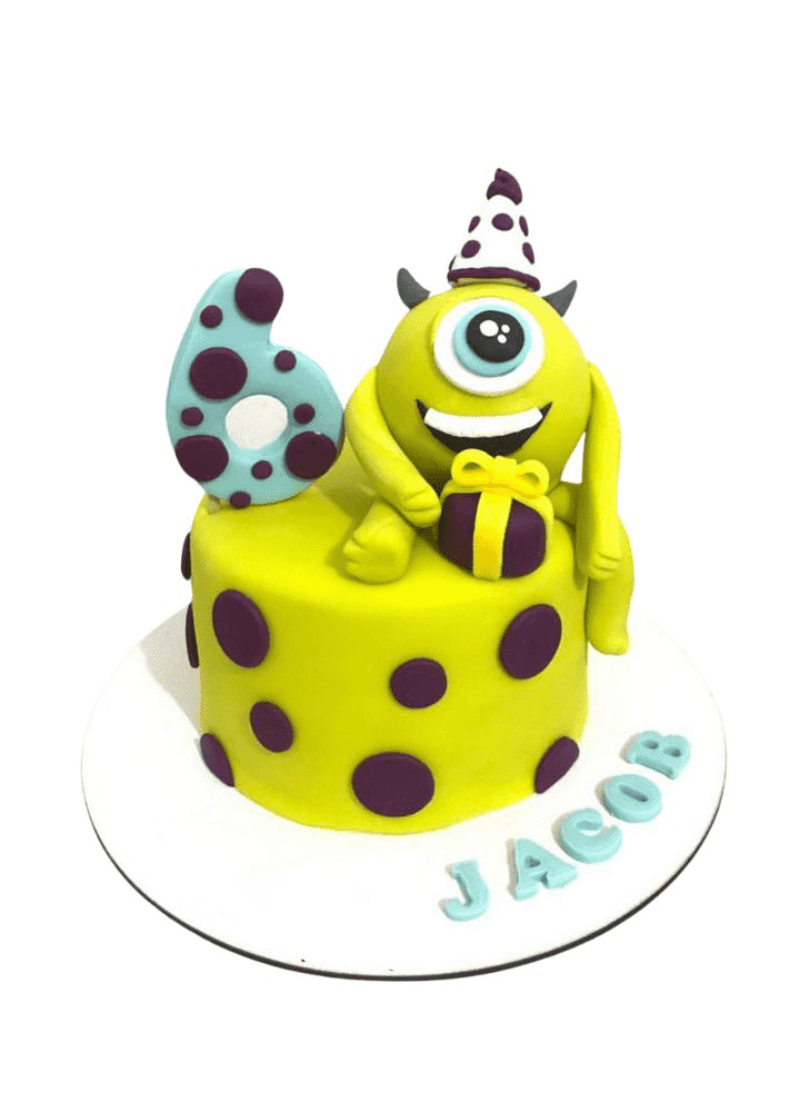 Comely Mike Wazowski Cake