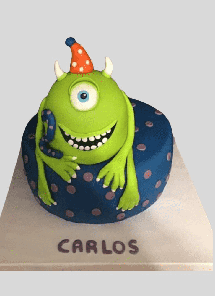 Cute Mike Wazowski Cake