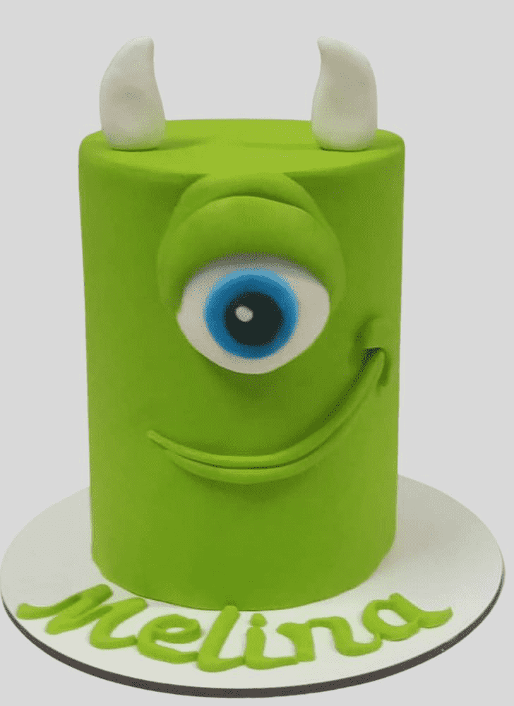 Enticing Mike Wazowski Cake