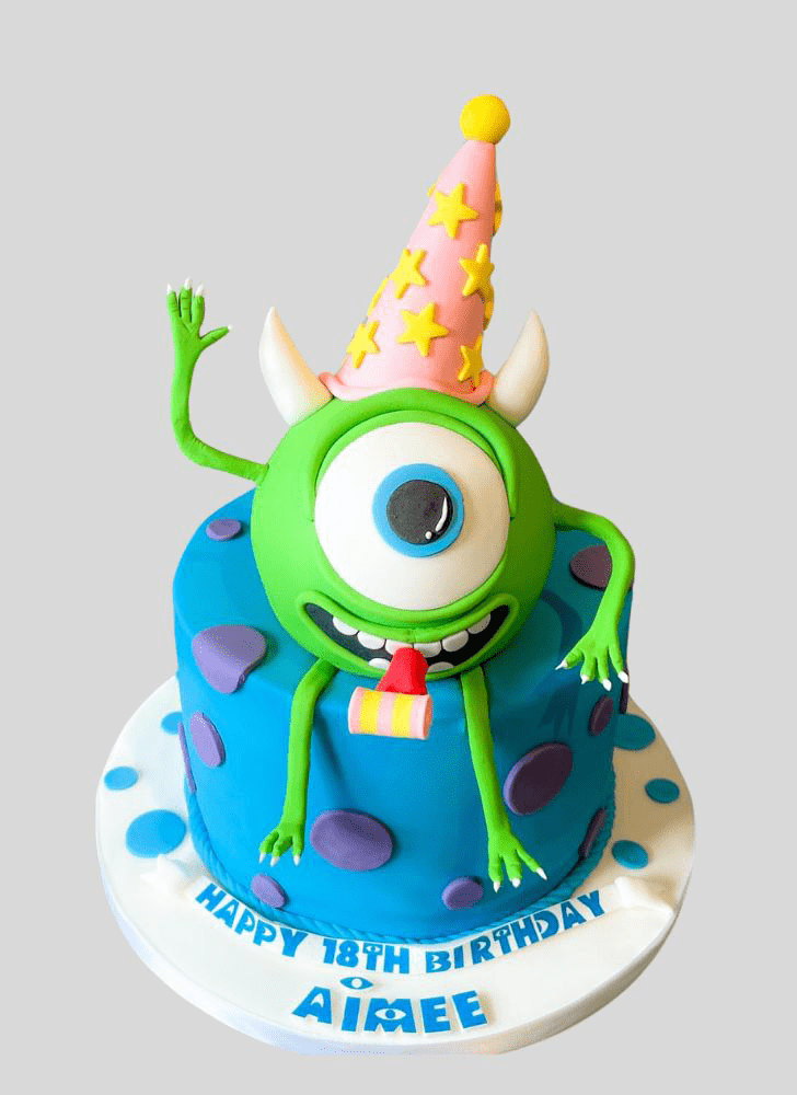 Lovely Mike Wazowski Cake Design