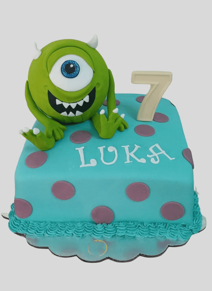 Pleasing Mike Wazowski Cake