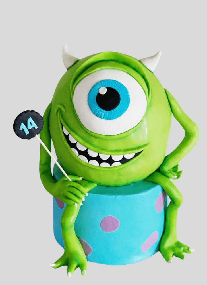 Radiant Mike Wazowski Cake