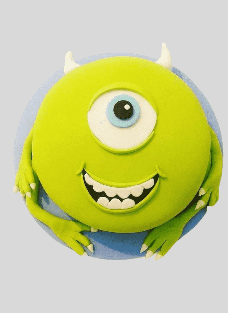 Refined Mike Wazowski Cake