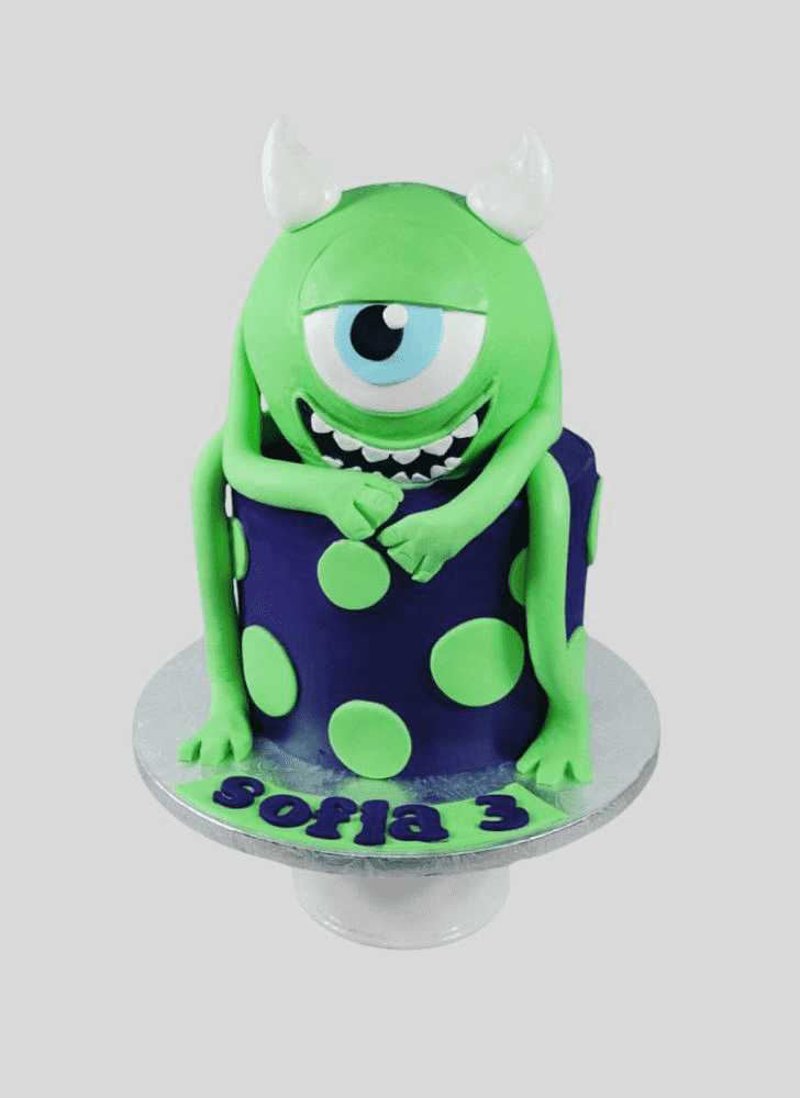 Shapely Mike Wazowski Cake