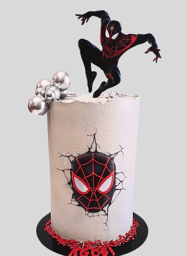 Delicate Miles Morales Cake