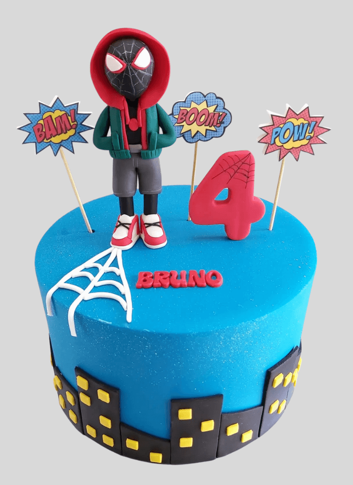 Slightly Miles Morales Cake
