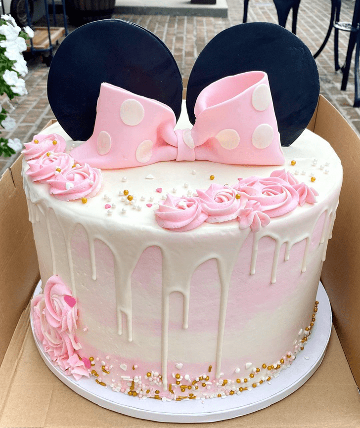 Refined Minnie Mouse Cake