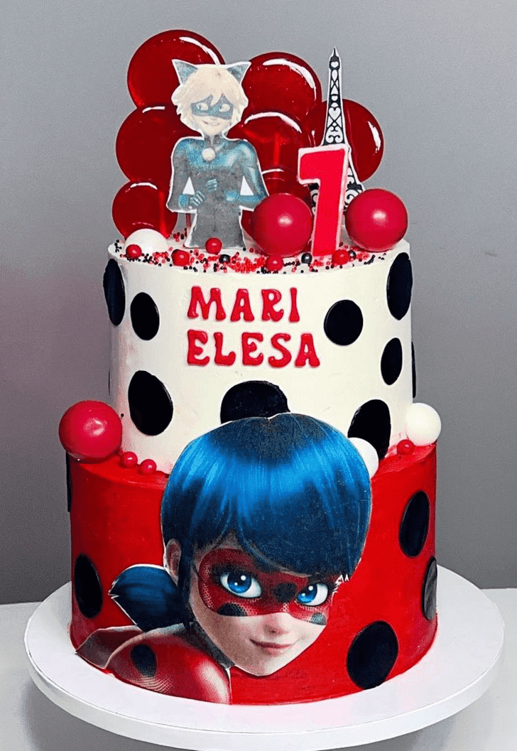 Elegant Miraculous Ladybug Cake