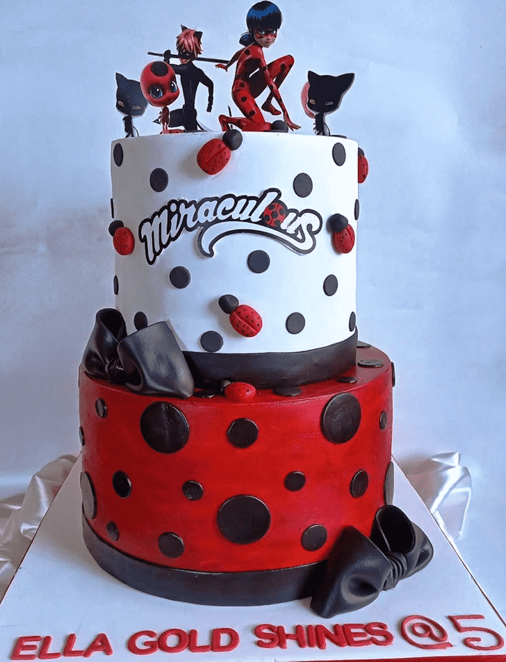 Fascinating Miraculous Ladybug Cake