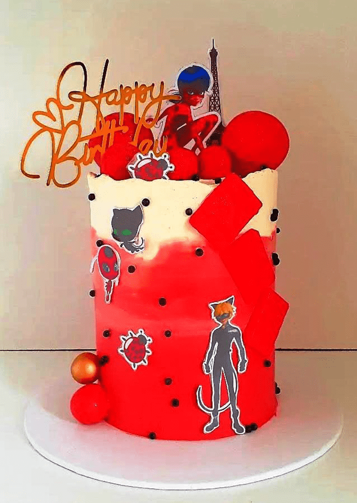 Lovely Miraculous Ladybug Cake Design