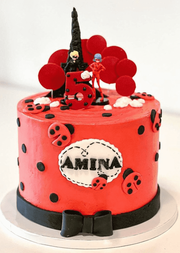 Pleasing Miraculous Ladybug Cake