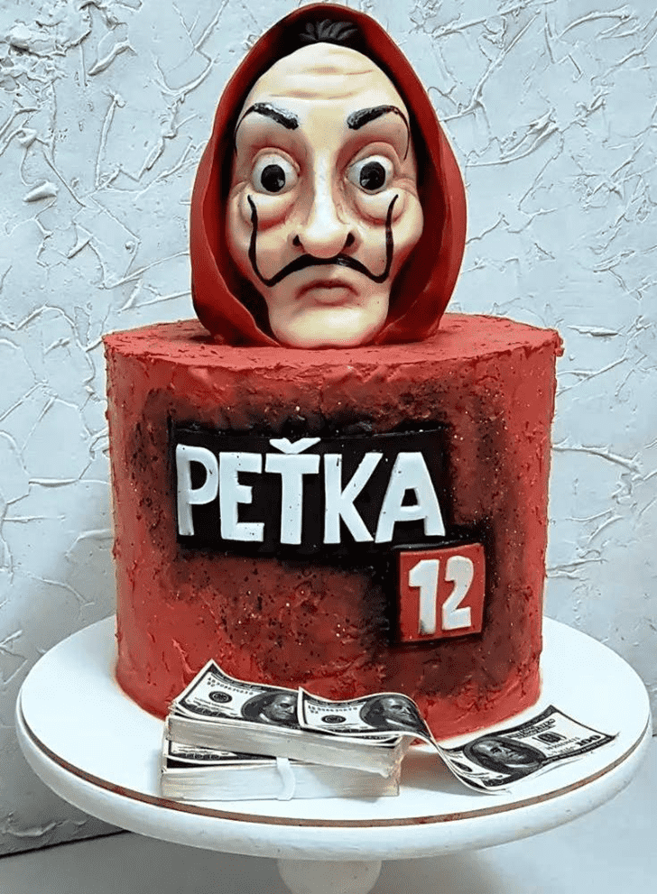 Cute Money Heist Cake