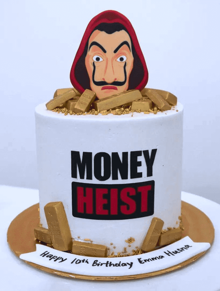 Fascinating Money Heist Cake