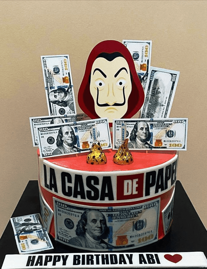 Good Looking Money Heist Cake