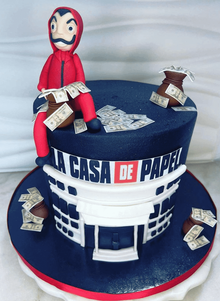 Graceful Money Heist Cake