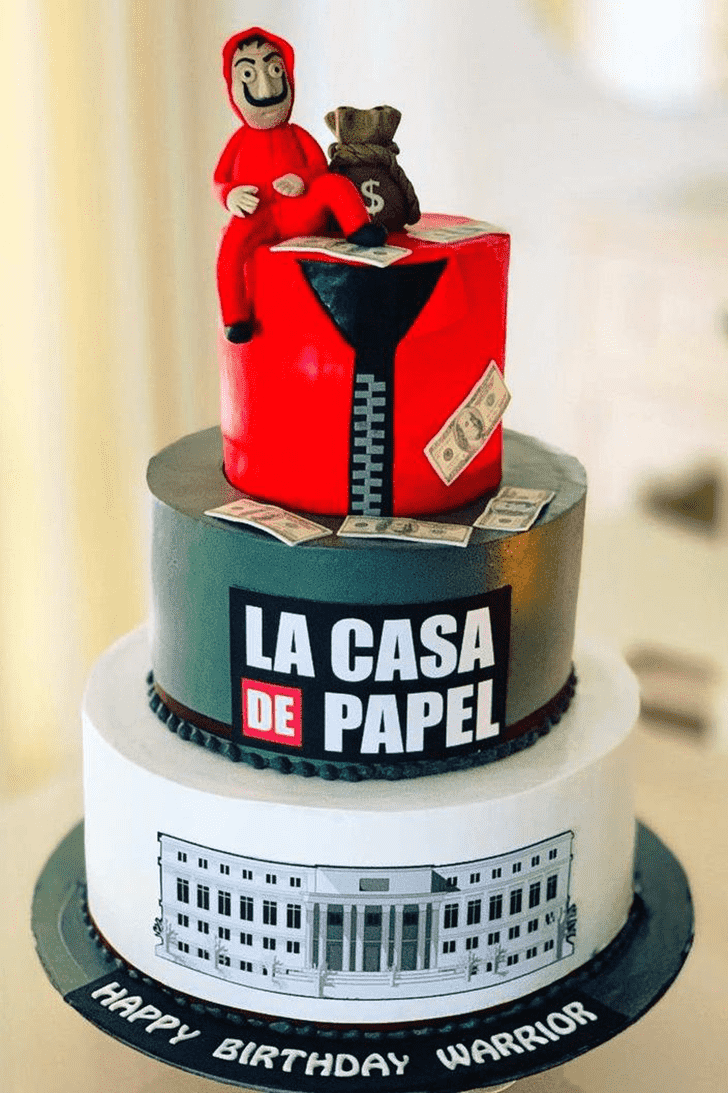 Ideal Money Heist Cake