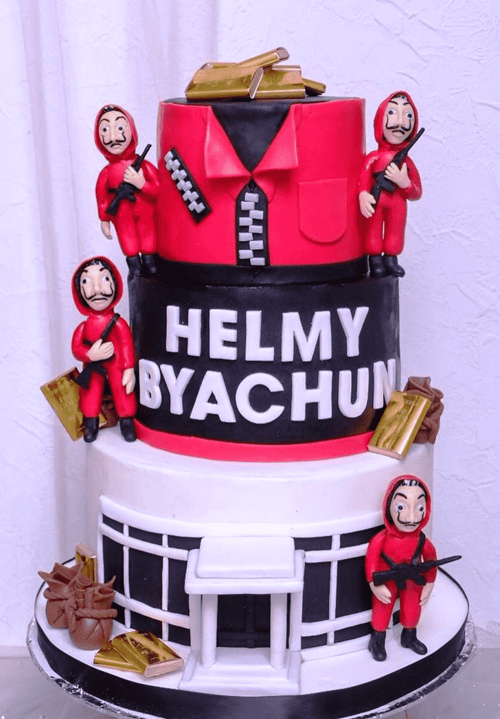 Marvelous Money Heist Cake