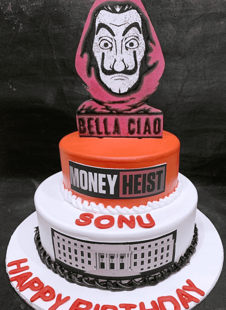 Pleasing Money Heist Cake