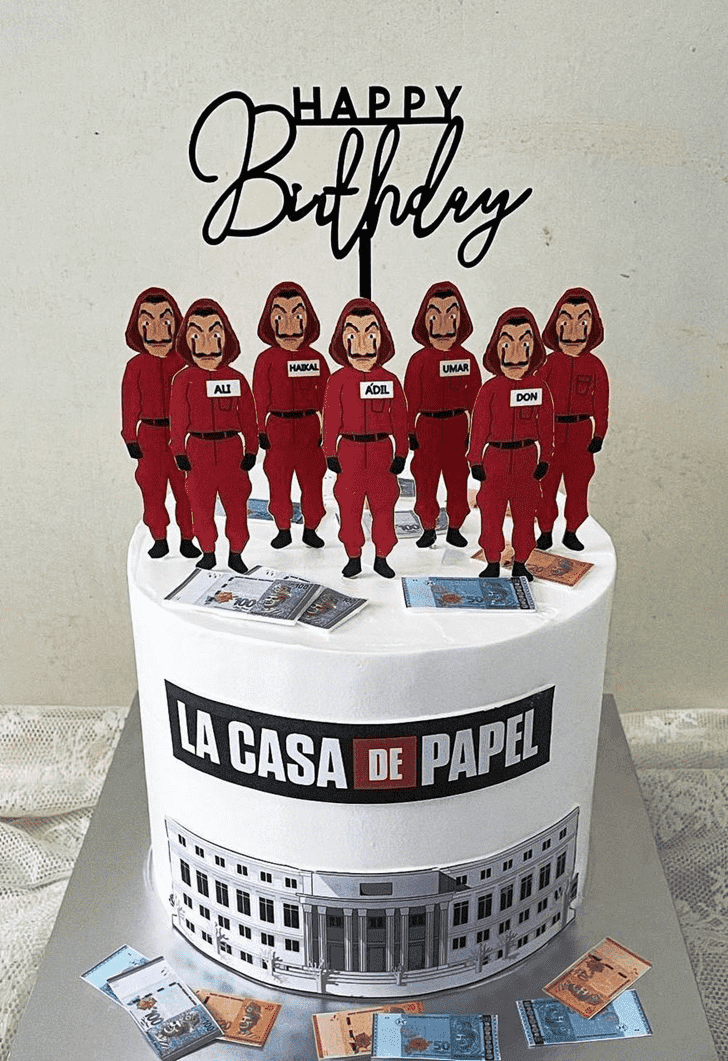 Ravishing Money Heist Cake