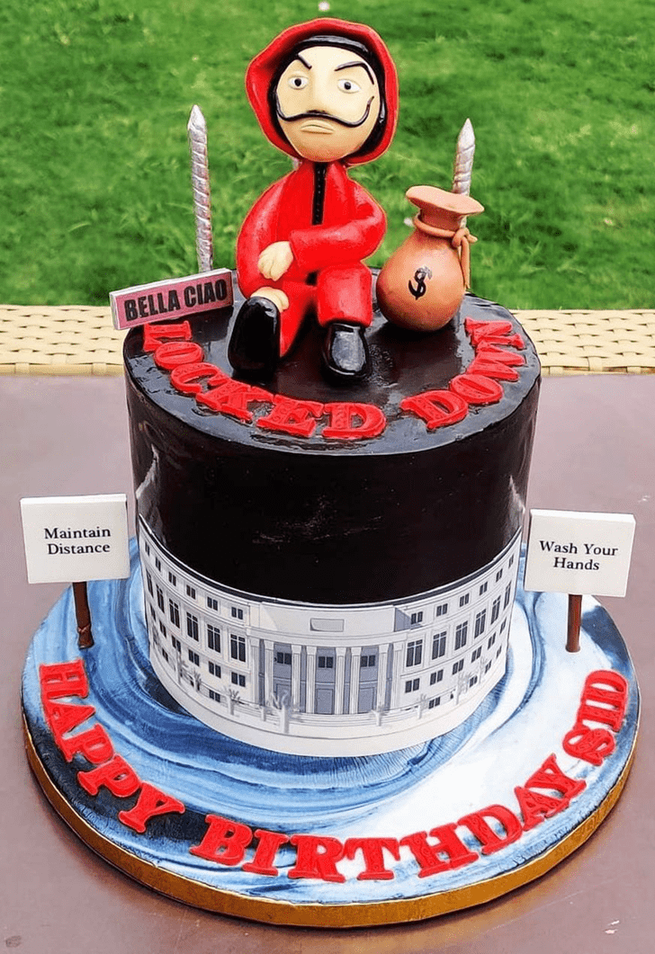 Refined Money Heist Cake