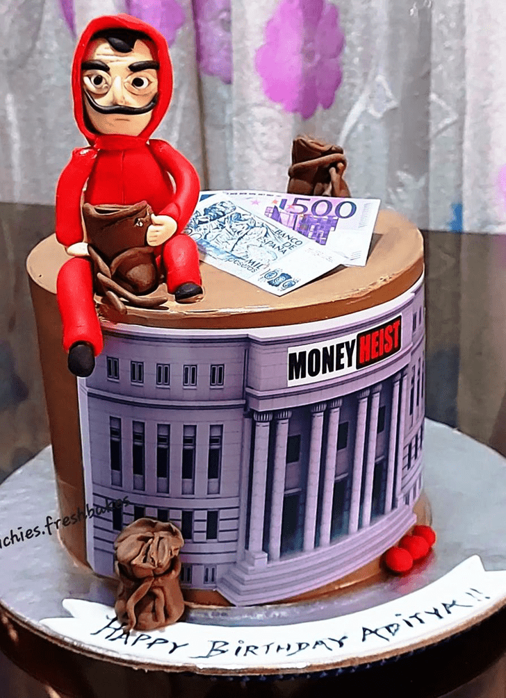 Superb Money Heist Cake