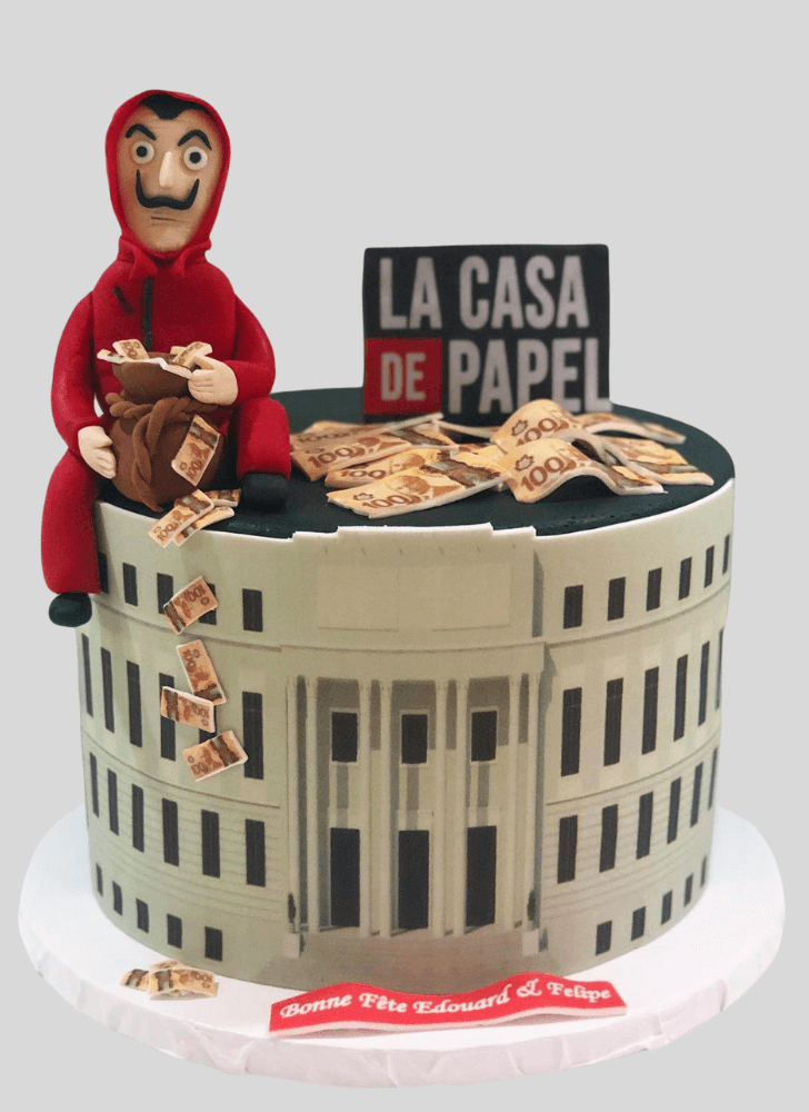 Admirable Money Heist Cake Design