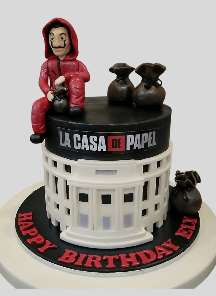 Cute Money Heist Cake