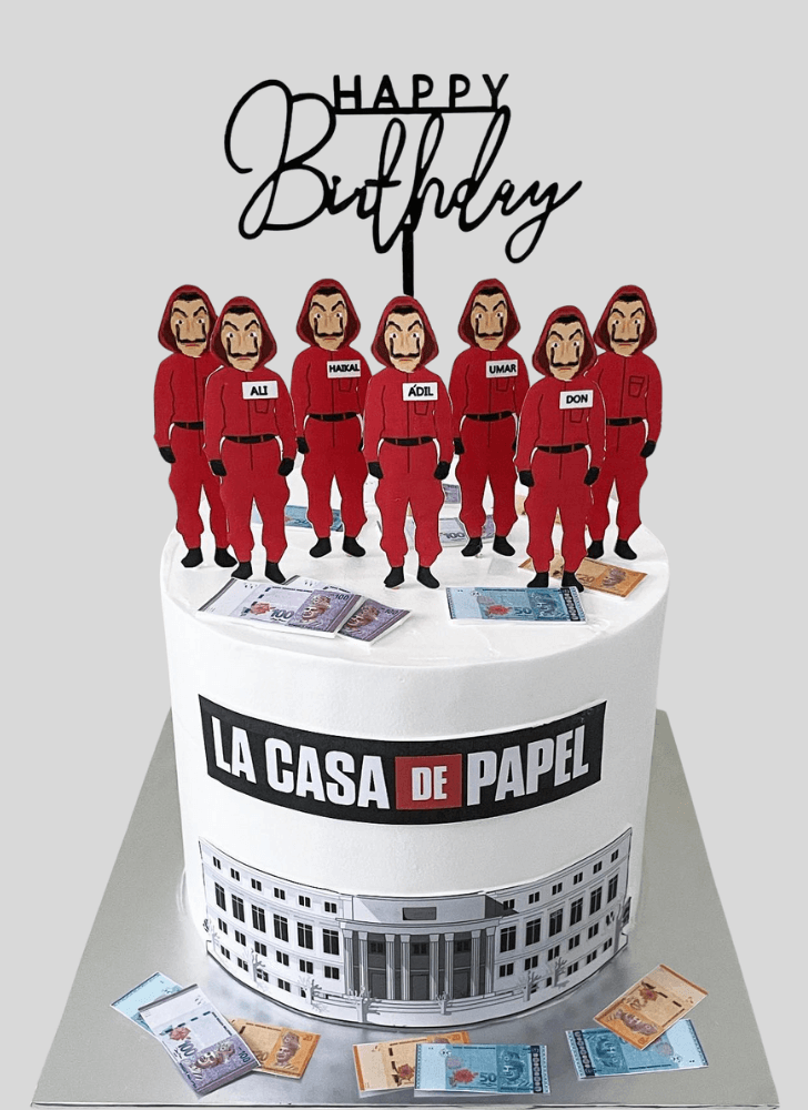 Divine Money Heist Cake