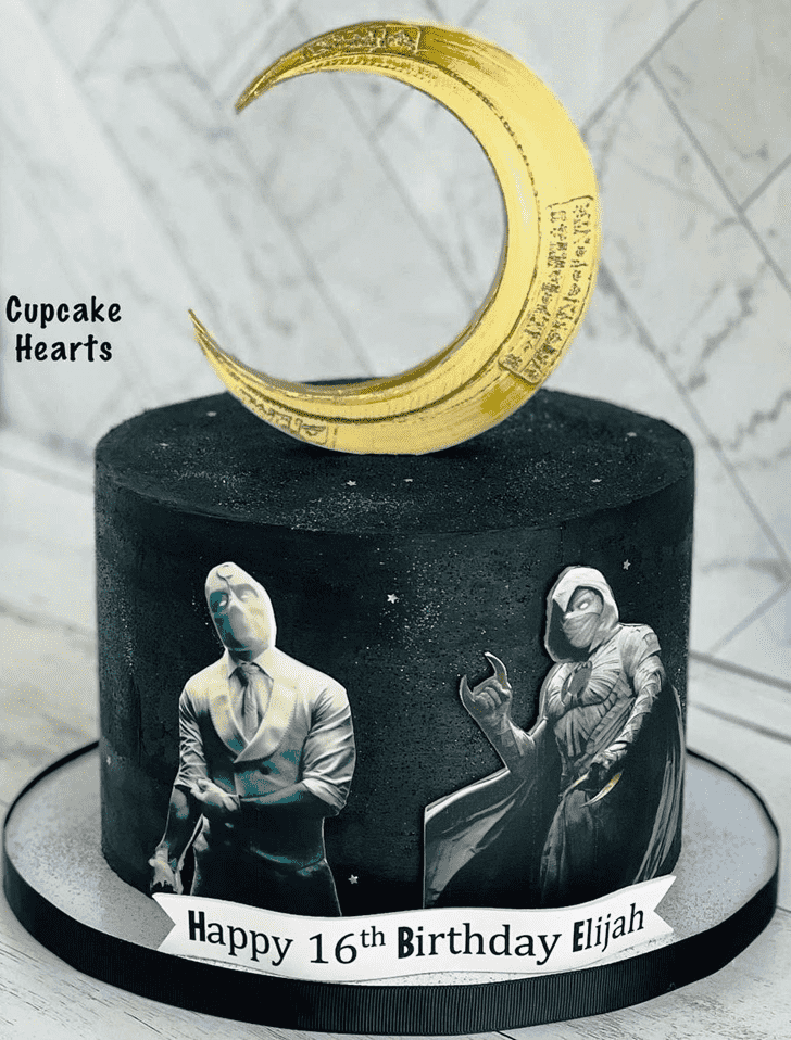 Moon Knight and Mr Knight Cake with Golden Moon Cake