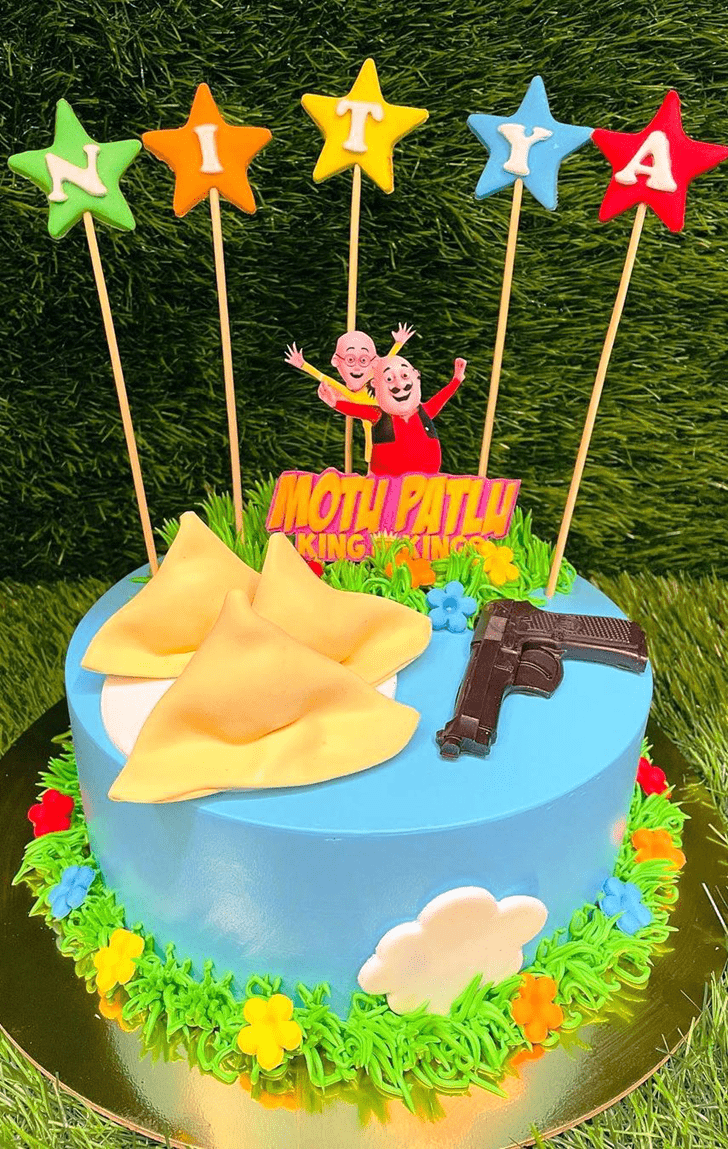 Cartoon Motu Patlu Birthday Cake Designs Trend Koleksi - Birthday Cake For Motu  Patlu Clipart (#3730764) - PikPng