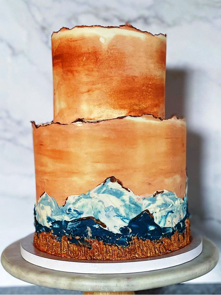 Alluring Mountain Cake