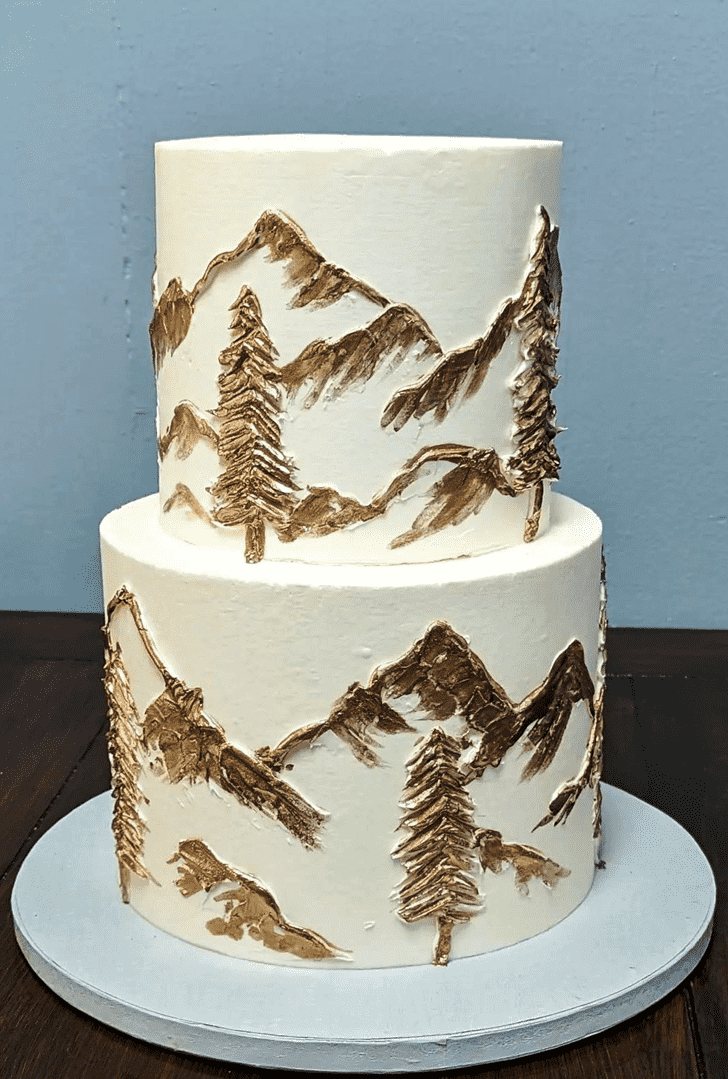 Captivating Mountain Cake